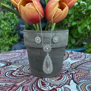 Brighton Southwestern Flare Telluride Necklace & Earrings Set
